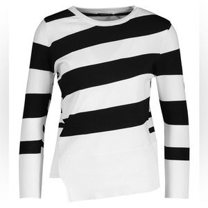 Striped Asymmetrical Sweater
